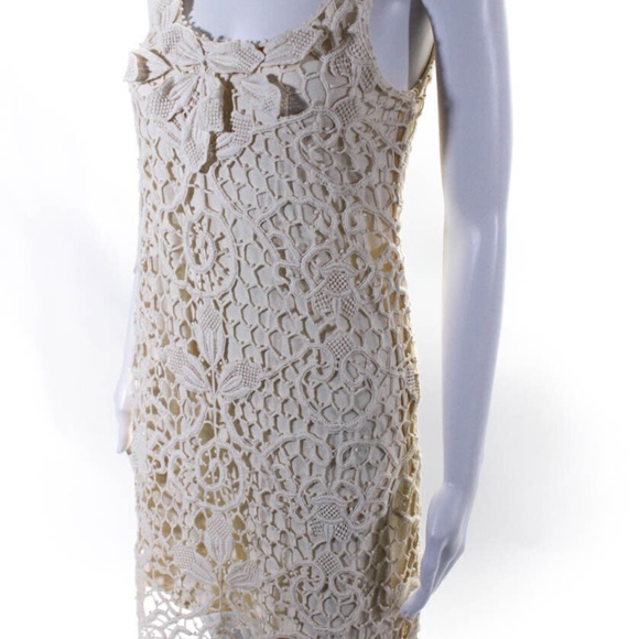 Calypso Saint Barth Scoop Neck Lace Overlay Shift Dress  Size XS - Picture 1 of 7